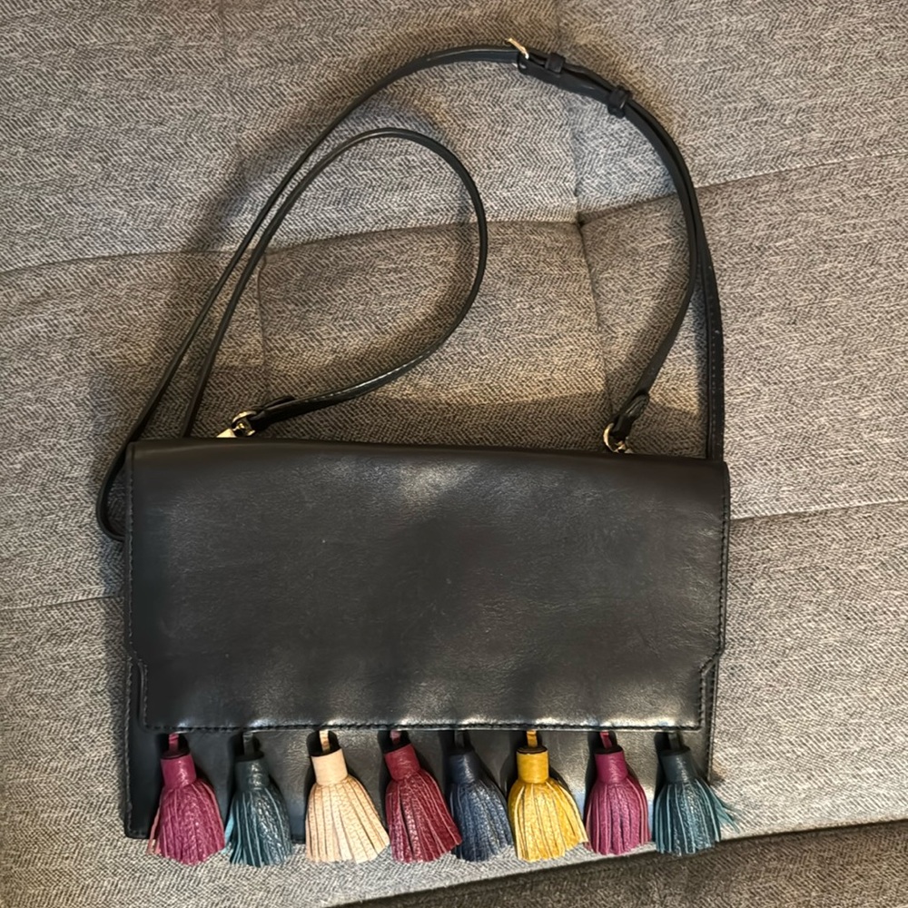 Rebecca Minkoff crossbody or clutch tassel bag